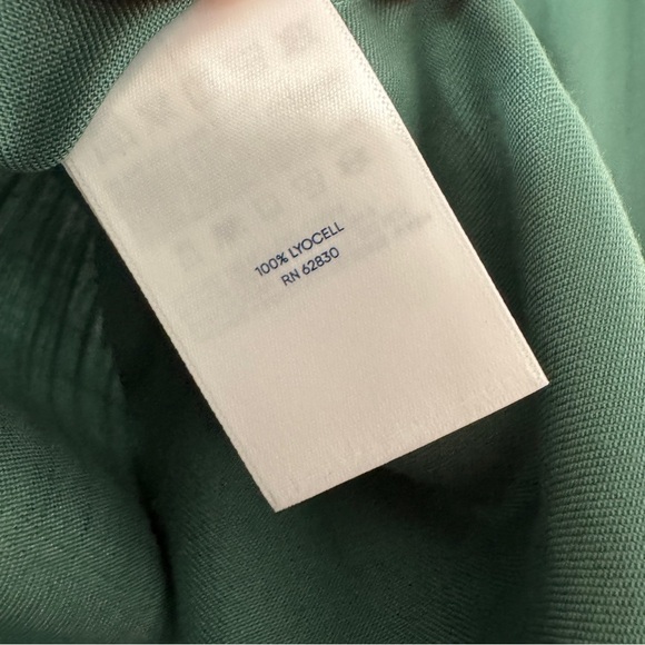 NWT Lands’ End Blouse Medium 10-12 Green Button Front Tunic Top $69 - Picture 7 of 7